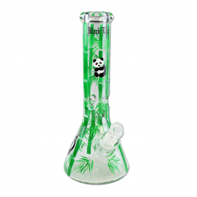 BlackLeaf 'Panda' Handbemalte Borosilikatgas Bong