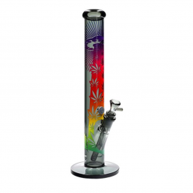 BlackLeaf x FIRE-FLOW 'UFO GRADIENT' Borosilikatglas Bong