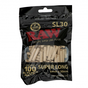 Black Super Long Zigarettenfilter 6mm 100 Stk.