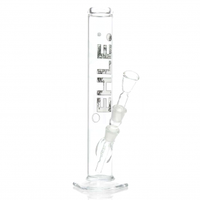 EHLE 'Zylinder Schwarz/Weiß' Borosilikatglas Bong
