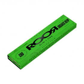 RooR Organic Hemp King Size Slim Longpapers mit CBD + Tips
