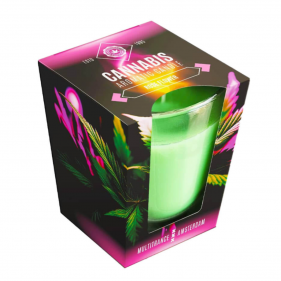 Cannabiskerze mit Rosenduft