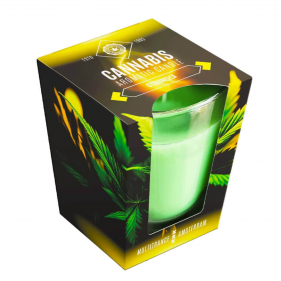 Cannabiskerze mit Zitronenduft