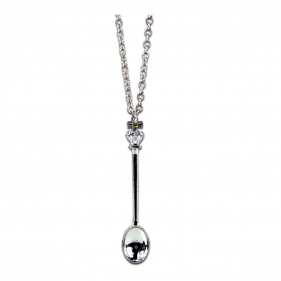 Kette mit Löffelchen Silber