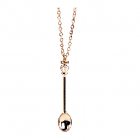 Kette mit Löffelchen Roségold
