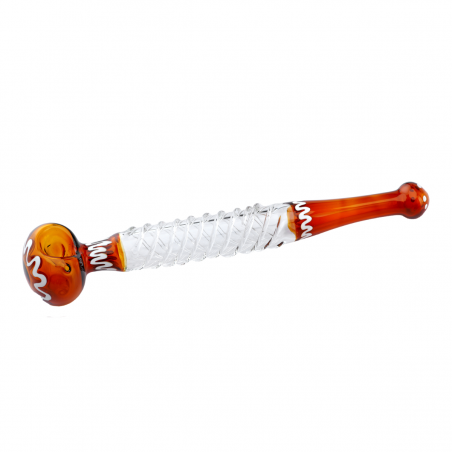 'Long Pipe' Glaspfeife Gelb
