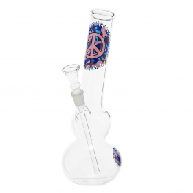 Greenline 'PEACE' Borosilikatglas Bong