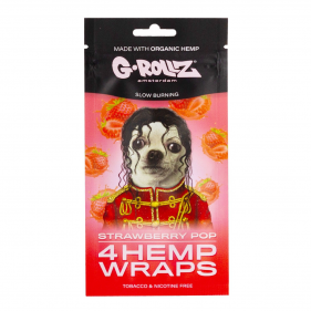 Strawberry Pop Hemp Wraps 4 Stk.
