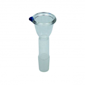 Glas Steckkopf mit Kohlekammer NS14