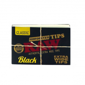 Classic Black Xtra Wide Filter Tips Booklet