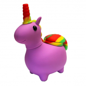 'Einhorn' Silikonbong Lila