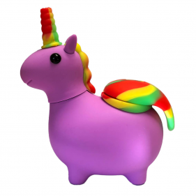 'Einhorn' Silikonbong Lila