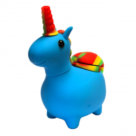 Einhorn Silikonbong Blau