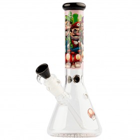 Grace Glass 'Mushroom Hero Pink' Borosilikatglas Bong