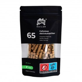 Kailar Organic Cellulose Aktivkohlefilter 5,9mm 65 Stk.
