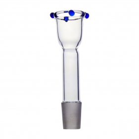 Glas Steckkopf Lang mit Noppen NS19