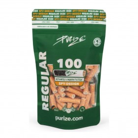 PURIZE Regular Size Spion Aktivkohlefilter 9mm 100 Stk.