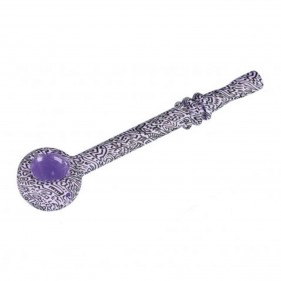 'Doodle' Glaspfeife Lila