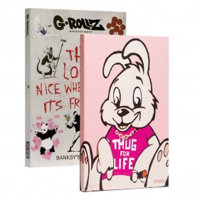 Banksy's Thug for Life Leinwand 32x45cm