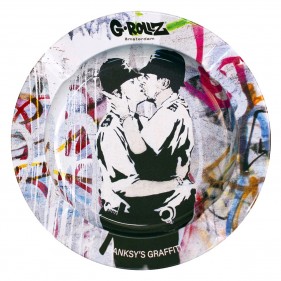 Banksy's Cop on Cop Aschenbecher
