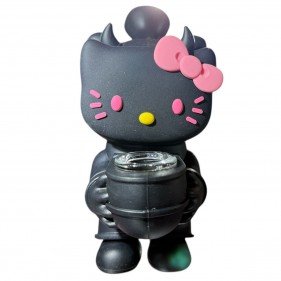 'Hello Kitty Devil' Silikonbong Schwarz
