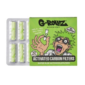 G-Rollz Dr. Puffins Grün Aktivkohlefilter 6mm 10 Stk.