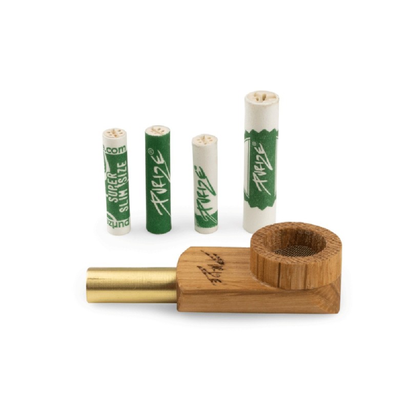 PURIZE 'Mini Pipe 2.0' Holzpfeife mit Aktivkohlefilter