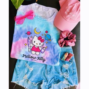Mellow Kitty Tie Dye T-Shirt
