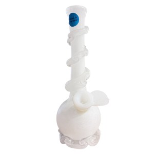 Noble Glass Small Glow in the Dark Softglas Bong Weiß