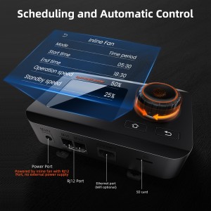 4 Inch Ventilationskit mit Smart Controller und Aktivkohlefilter