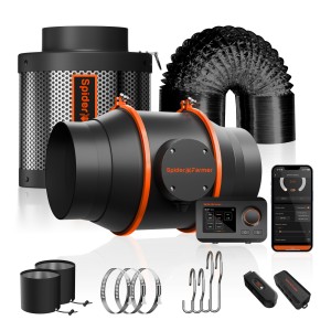 6 Inch Ventilationskit mit Smart Controller und Aktivkohlefilter