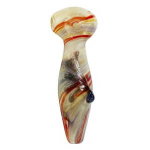 Lyric Glass Beige Rot Glaspfeife - Online Bestellen - 420 Queenz