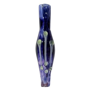 Lyric Glass Blau Grüne Tropfen Glas Chillum - Online Bestellen