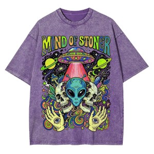 ClassyOutlaw Mind of Stoner Washed T-Shirt - Online Bestellen