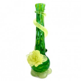 Noble Glass Medium Softglas Bong mit Uranium Blume