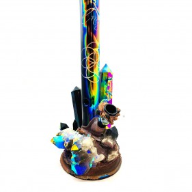 Envy Glass 'Dichroic Terminated Obsidian'