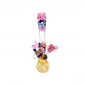 Grinder Glass 'Blue Stardust' mit 22K Gold Fume