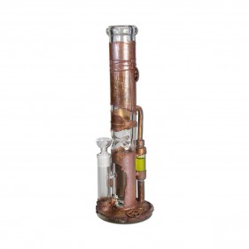 BlackLeaf 'Archimedes Reactor' Borosilikatglas Bong mit Kupfermantel