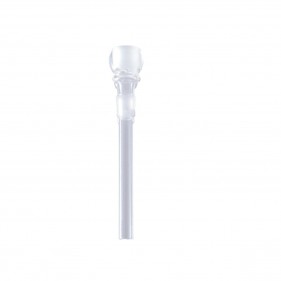 Glas Chillum Einsatz mit Kopf Heavy 110mm NS19