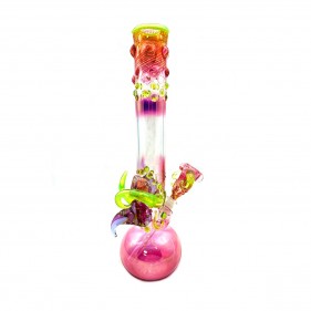 Grinder Glass 'Slyme Dime' mit 22K Gold Fume