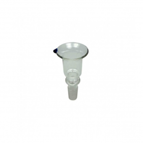 Glas Steckkopf Zylinder mit Rand NS14