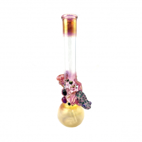 Grinder Glass 'Cadillac Pink Frog' mit 22K Gold Fume