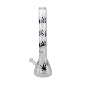 BlackLeaf 'Old School' Borosilikatglas Bong mit Eisfach