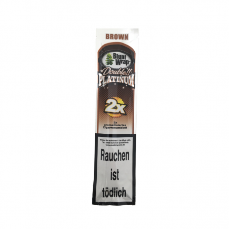 Blunt Wrap Double Platinum BROWN 2 Stk.