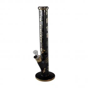 BLAZE Borosilikatglas Bong Goldmetallic-Anthrazit