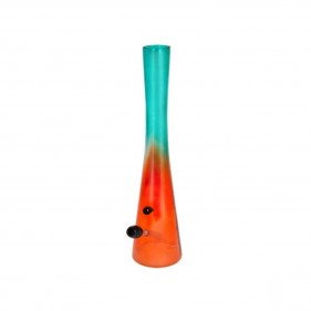 DAKOTA Borosilikatglas Hollandbong Türkis-Orange