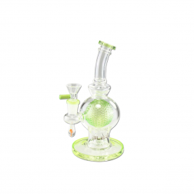 BLAZE 'Golf Ball' Borosilikatglas Bubbler Grün