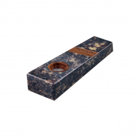 Specksteinpfeife mit Shishamholz Schwarz 9cm