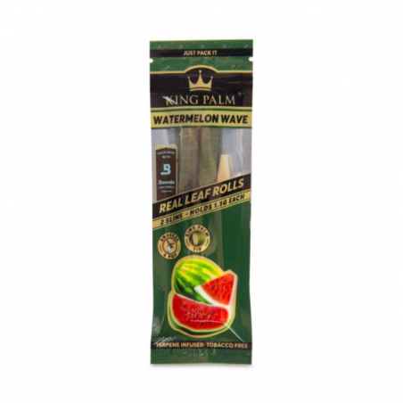 King Palm Slim Rolls WATERMELON WAVE 2 Stk.