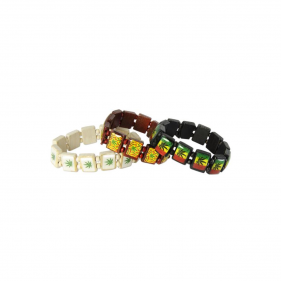 Holz-Armband Cannabis